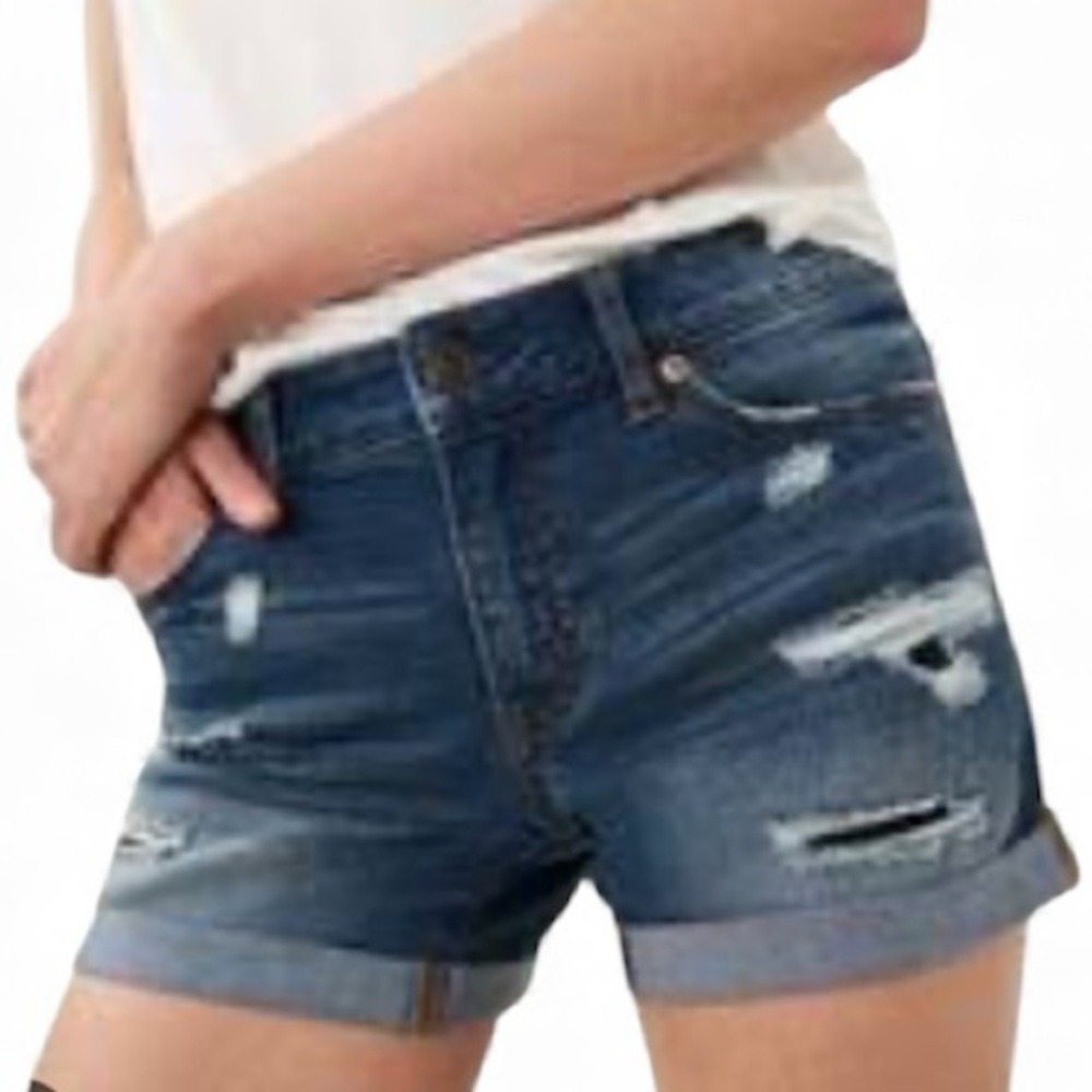 AEROPOSTALE Distressed Jean Shorts